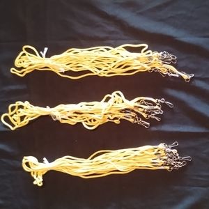 Lanyard for holding Name Tags color: Yellow 30 count